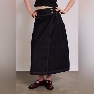 NWOT Damson Madder Denim Midi Skirt